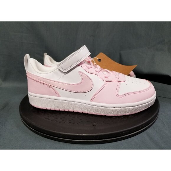Nike Girls Court Borough Low Recraft (PS) Sneakers Pink White Size12c NEW NO BOX - Picture 9 of 11